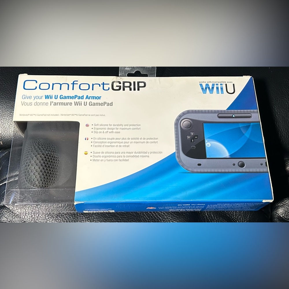Nintendo Wii U ComfortGRIP GamePad Armor - Black New